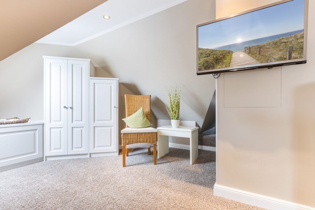 Fernseher in Ferienhaus auf Sylt