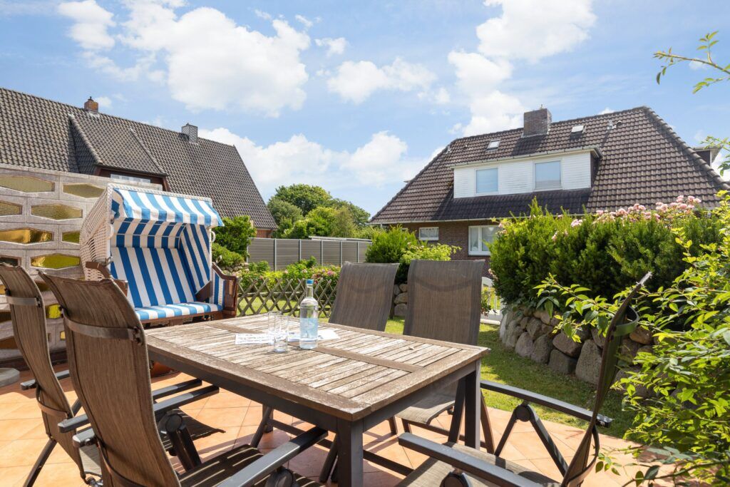 Strandkorb in Ferienhaus auf Sylt