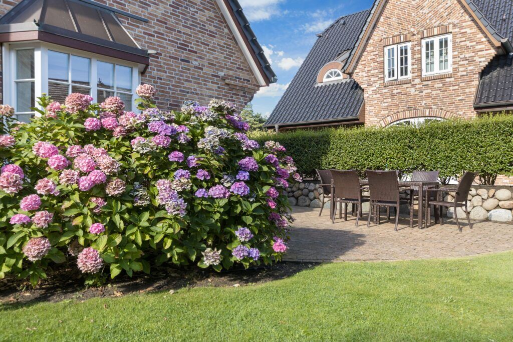 Garten zu Ferienwohnung auf Sylt