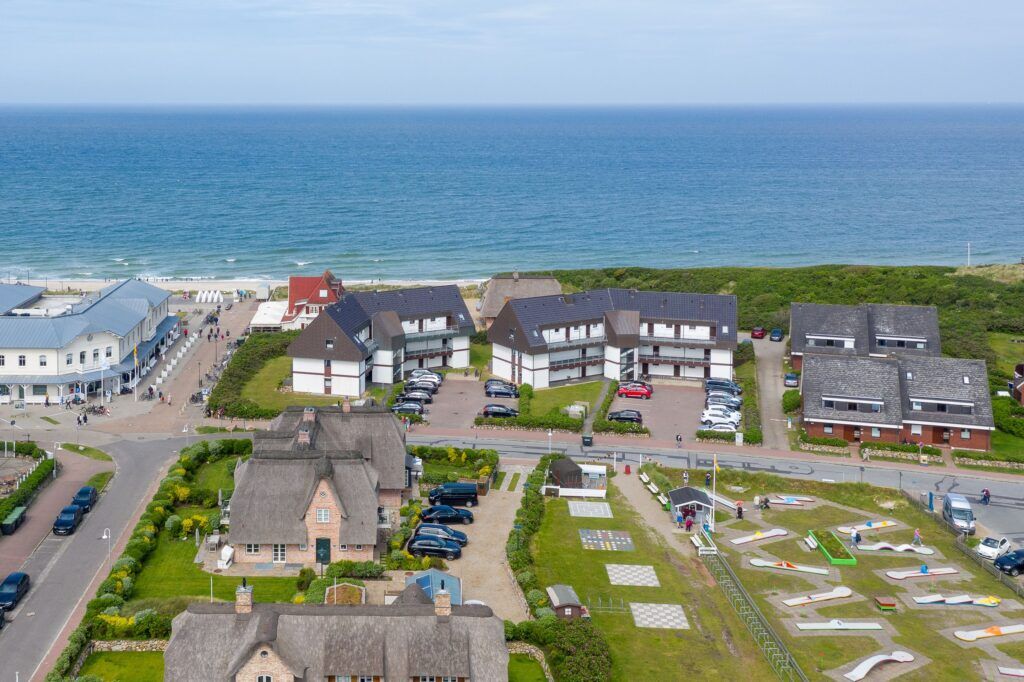 Blick auf die Ferienwohnungen auf Sylt