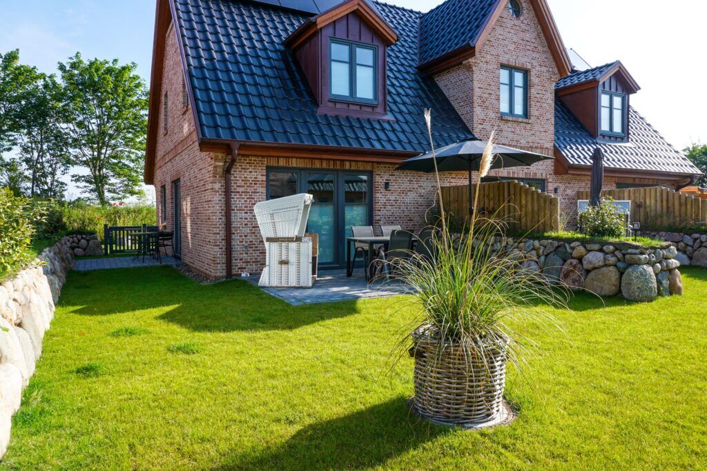 Garten in einem Ferienhaus auf Sylt